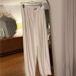 Nonchalant Fabi Wide-leg Trousers White Preowned